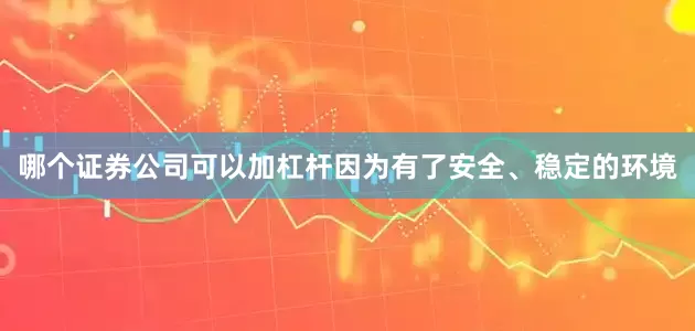 哪个证券公司可以加杠杆因为有了安全、稳定的环境